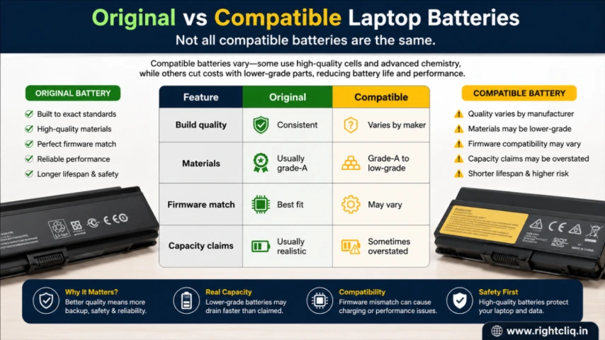 Original vs Compatible Laptop Batteries: Which One Should You Choose?