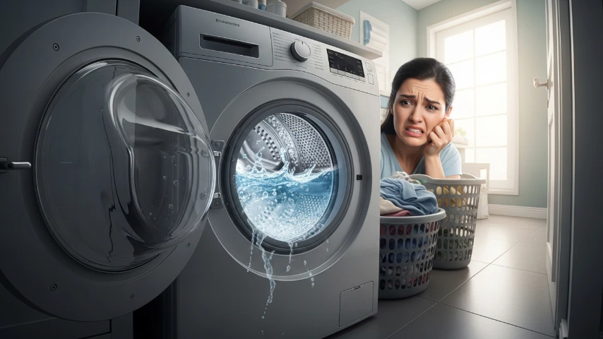 Washing machine not draining? 7 reasons and quick fixes